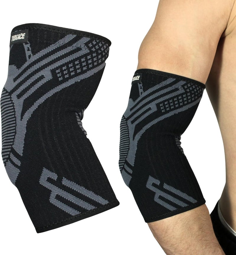 Tenace Jiu Jitsu Elbow Brace, Grappling - Compression Elbow Protection and Padded MMA, BJJ, Muay Thai, Judo - High Durability and Performance Unisex - Image 1